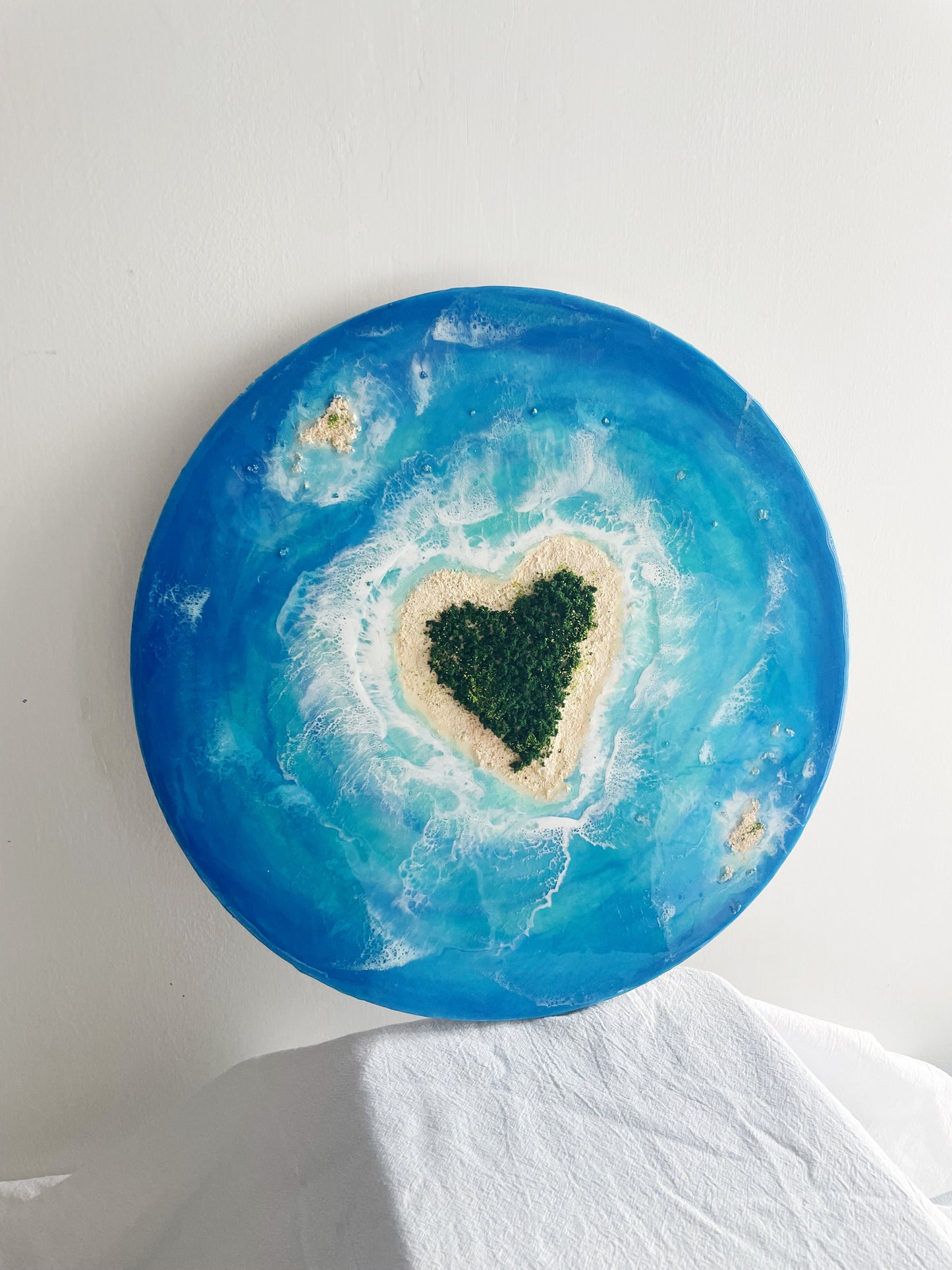Heart reef oceanart canvas