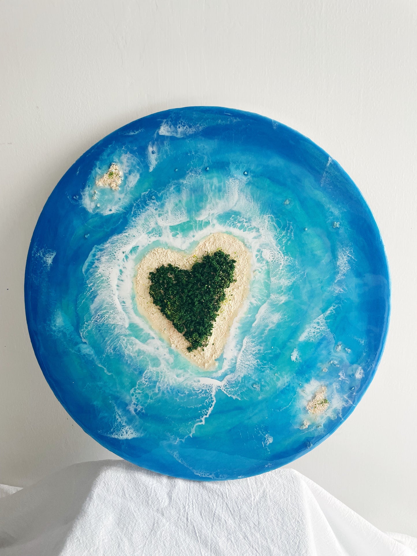 Heart reef oceanart canvas