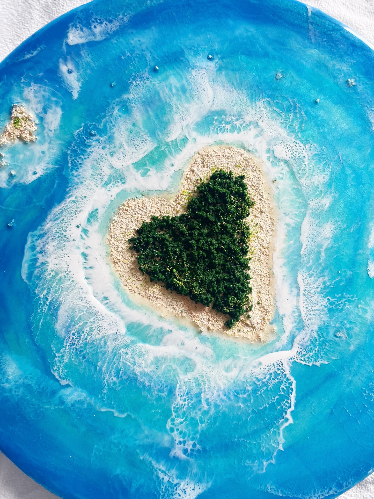 Heart reef oceanart canvas