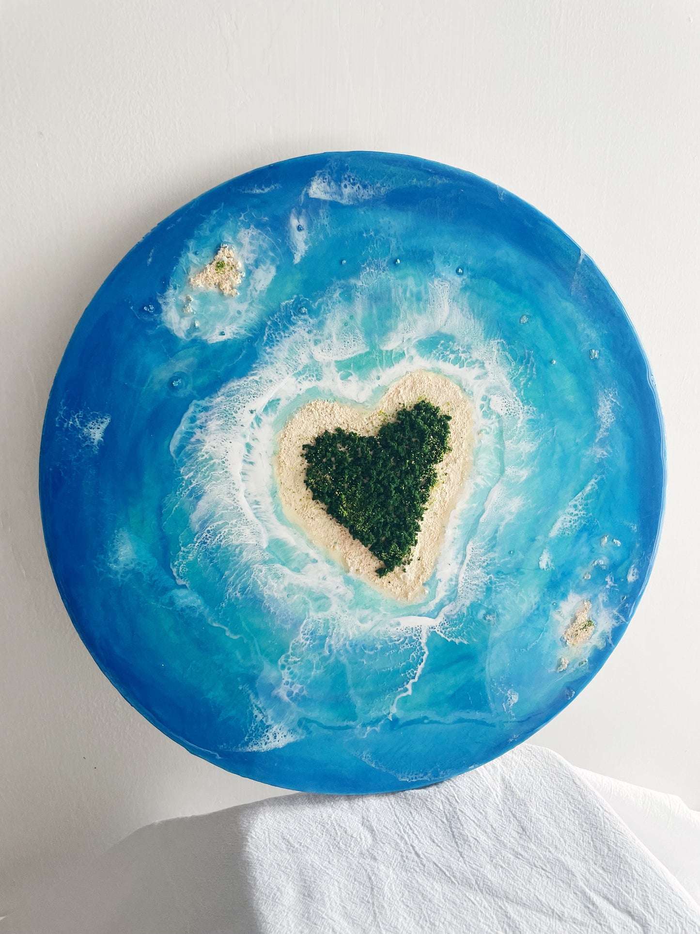 Heart reef oceanart canvas