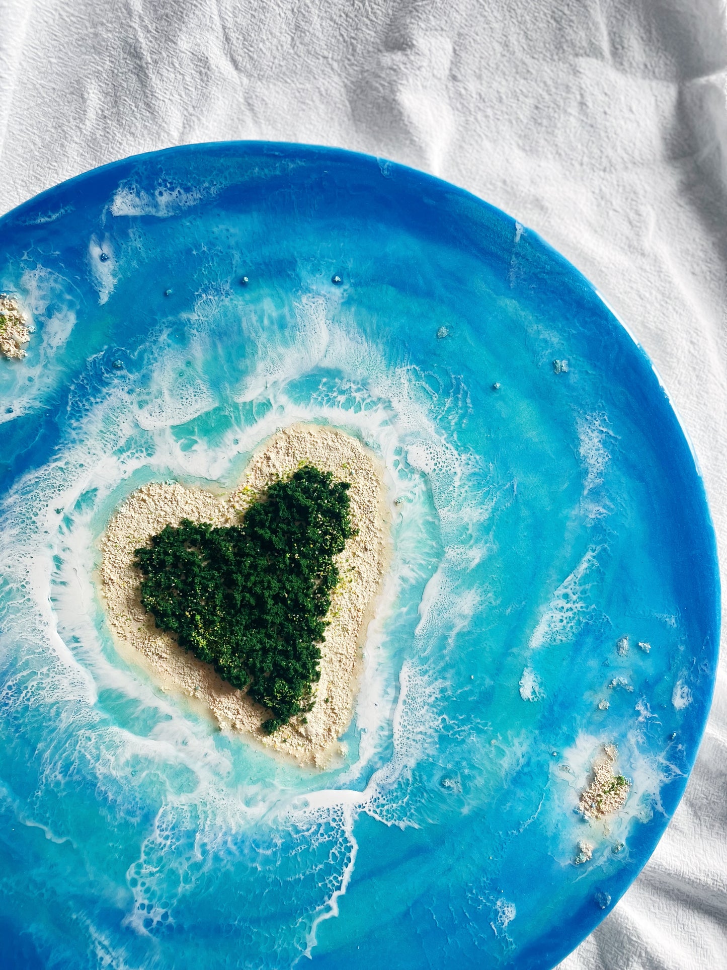 Heart reef oceanart canvas