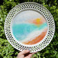 [NOT FOR SALE]Calm Ocean resin art ceramic plates