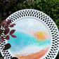 [NOT FOR SALE]Calm Ocean resin art ceramic plates