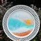 [NOT FOR SALE]Calm Ocean resin art ceramic plates