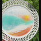 [NOT FOR SALE]Calm Ocean resin art ceramic plates