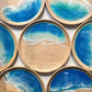 Handmade ocean resinart wooden tray (MADE-TO-ORDER )